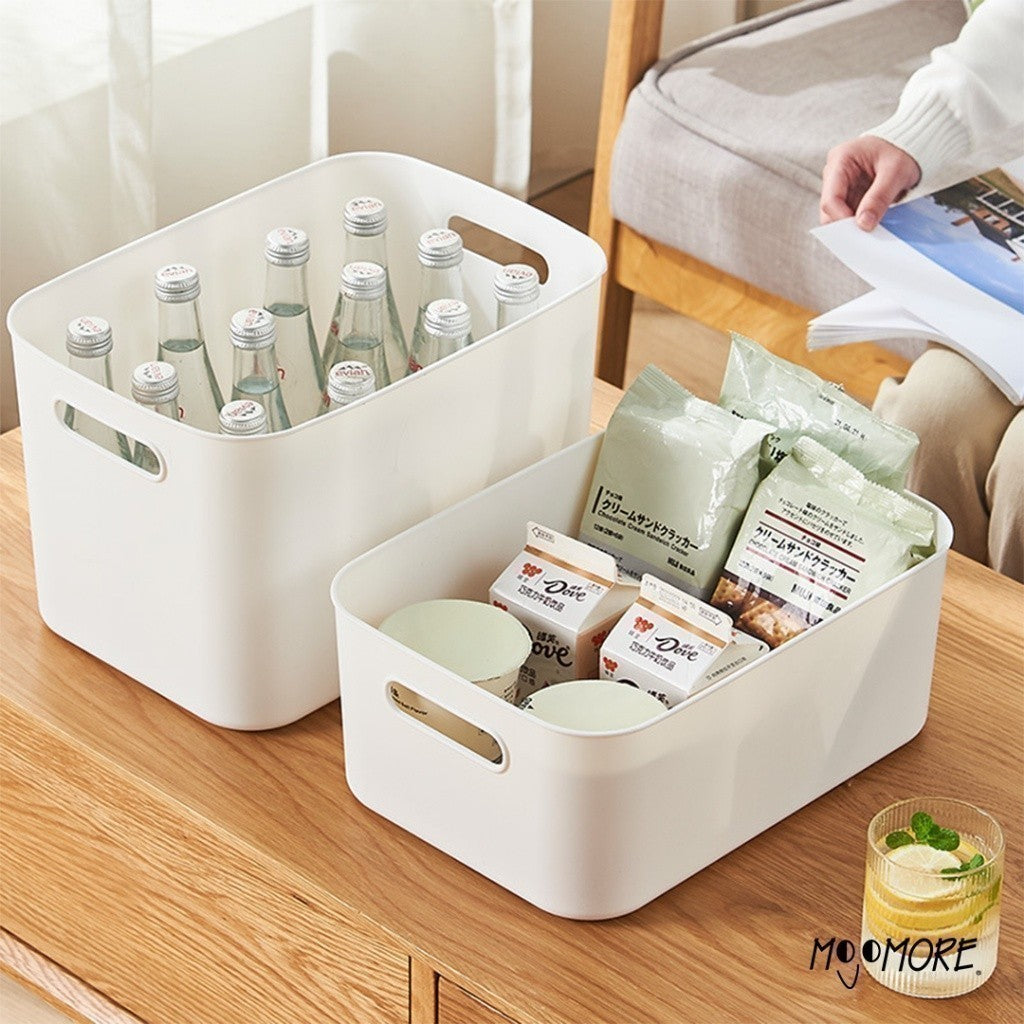 Mojomore Storage Box Plastic Desktop Desk Muji Document Sundries Cosmetic Cabinet Organizer With Lid