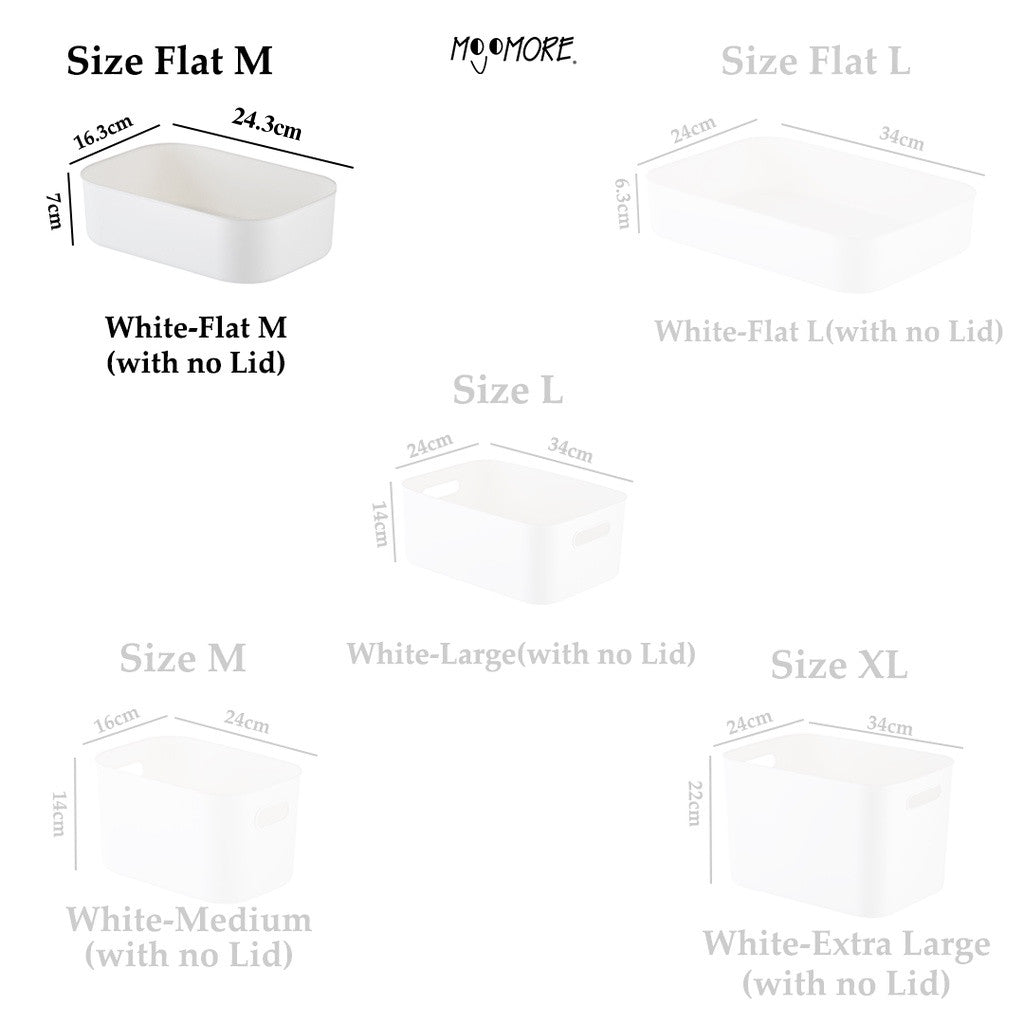 Mojomore Storage Box Plastic Desktop Desk Muji Document Sundries Cosmetic Cabinet Organizer With Lid