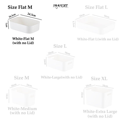 Mojomore Storage Box Plastic Desktop Desk Muji Document Sundries Cosmetic Cabinet Organizer With Lid