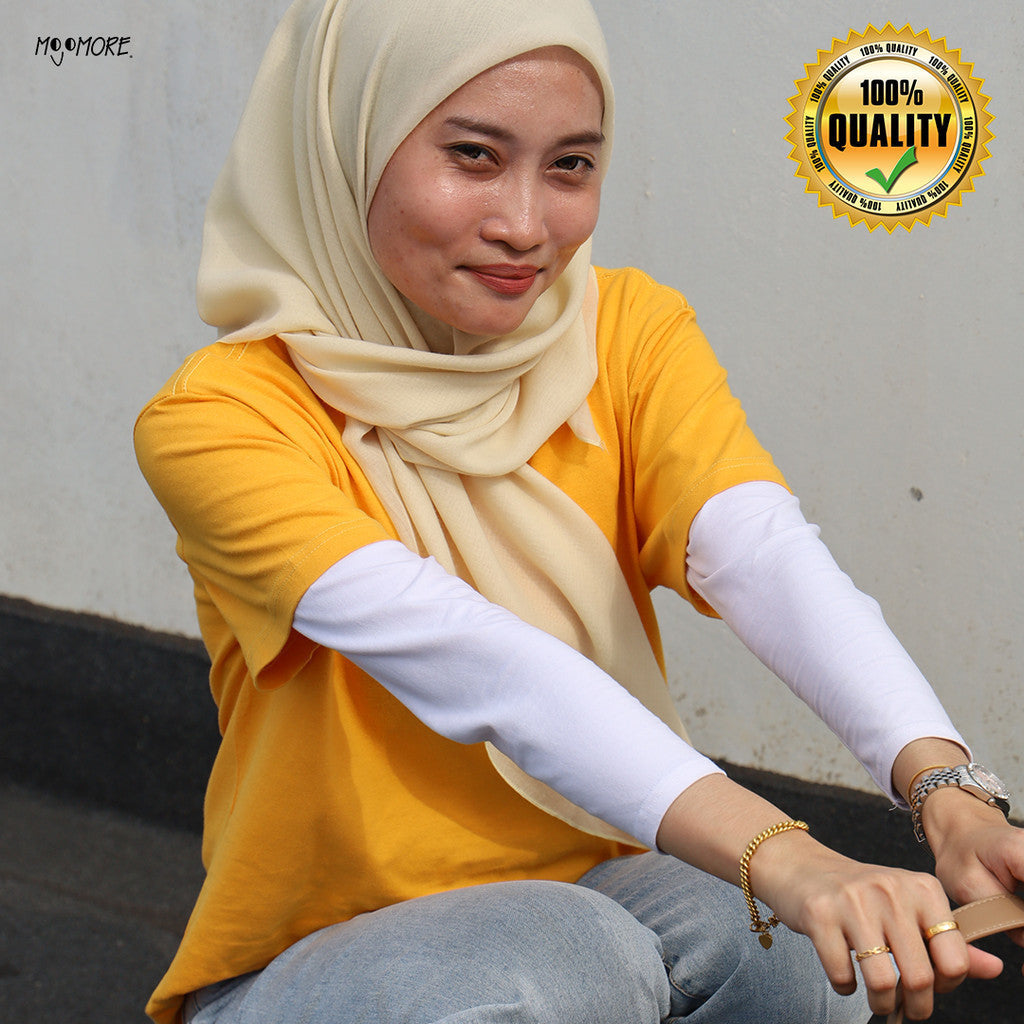 [S-3XL] 40KG-130KG MOJOMORE Orange Plus Size T Shirt Plain Oversized Kosong 100% Cotton 170GSM Unisex  Baju Man Women