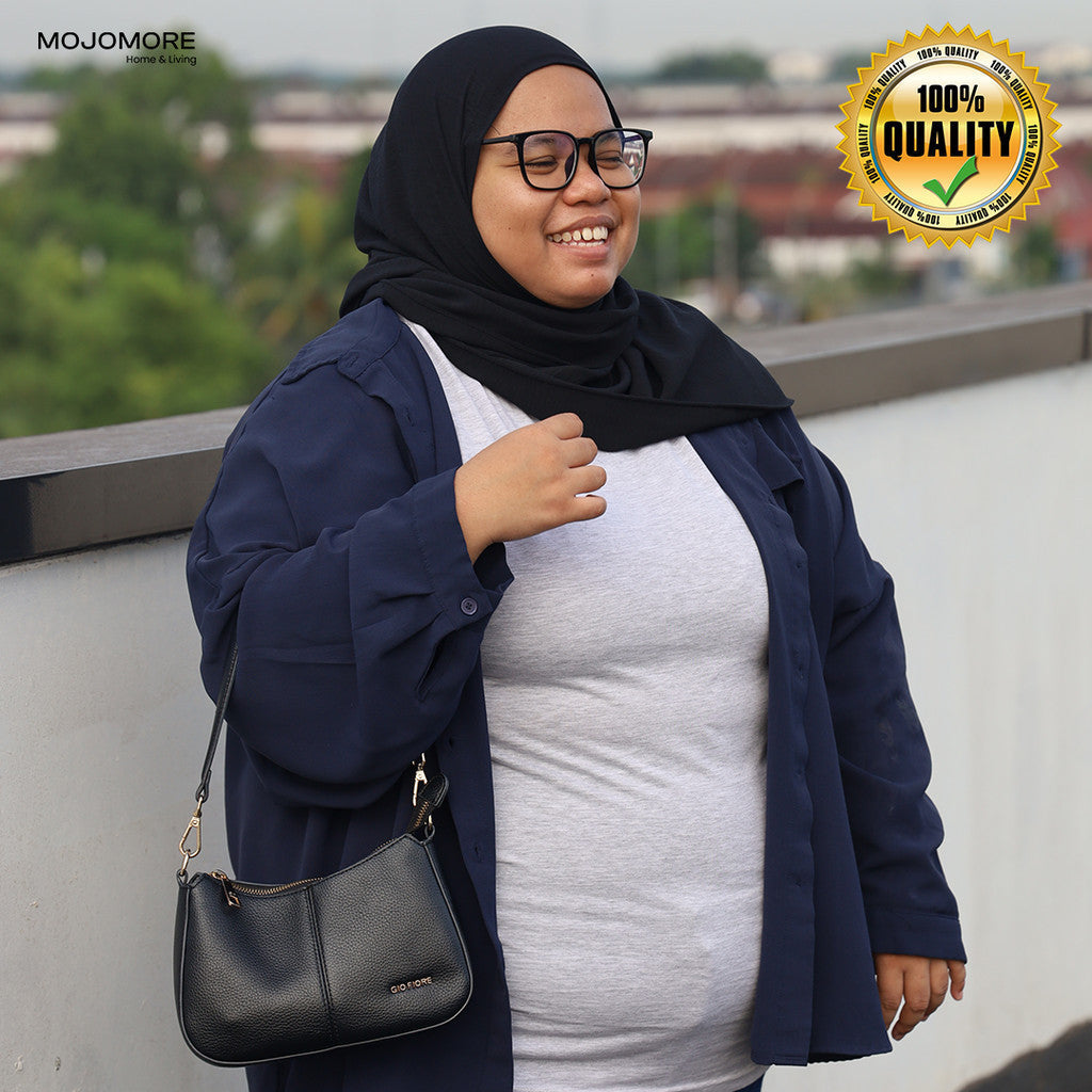 MOJOMORE Dark Grey Plus Size T Shirt Plain Oversized Kosong 100% Cotton 170GSM Unisex  Baju Man Women
