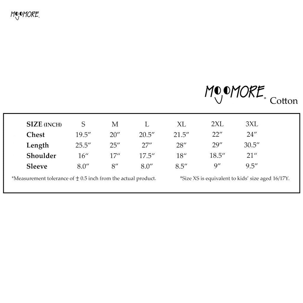 MOJOMORE Golden Yellow Plus Size T Shirt Plain Oversized Kosong 100% Cotton 170GSM Unisex  Baju Man Women