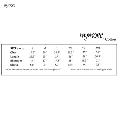 MOJOMORE Golden Yellow Plus Size T Shirt Plain Oversized Kosong 100% Cotton 170GSM Unisex  Baju Man Women