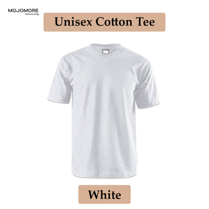 MOJOMORE White Plus Size T Shirt Plain Oversized Kosong 100% Cotton 170GSM Unisex  Baju Man Women