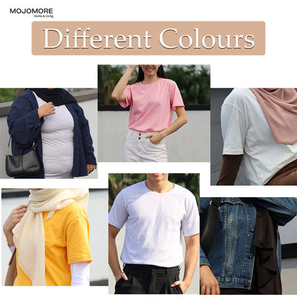 MOJOMORE Yellow Plus Size T Shirt Plain Oversized Kosong 100% Cotton 170GSM Unisex  Baju Man Women