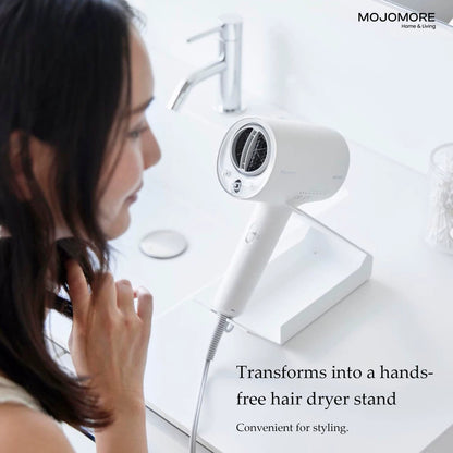 MOJOMORE Desktop Standing Hair Dryer Holder | Hands-Free Hair Straightener | Curling Iron Stand