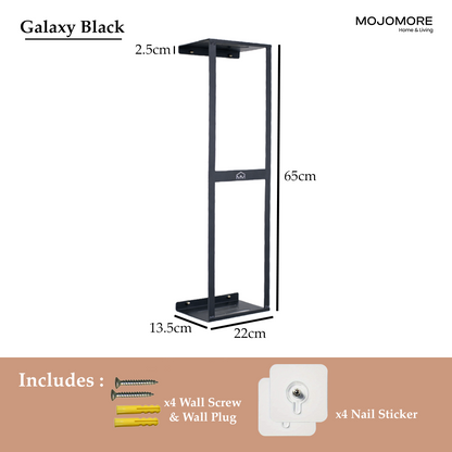 MOJOMORE Bathroom Towel Storage Rack Wall Mounted Bathroom Towel Holder with Shelf & Storage Basket