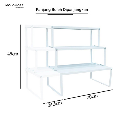 Expandable Stackable Organizer Rack