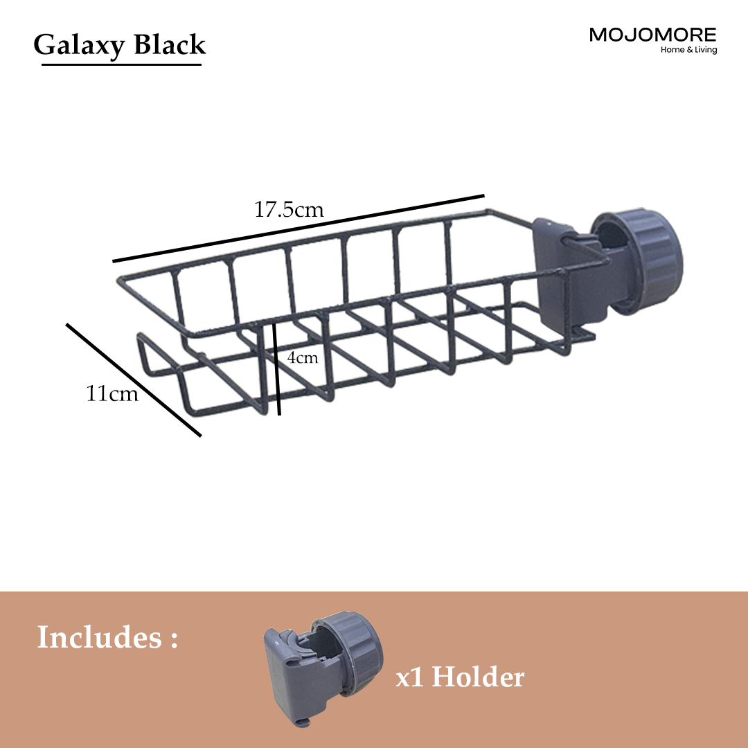 MOJOMORE Strong Faucet Kitchen Sink Sponge Dishwasher Soap Holder Kitchenware Drainer Rak Dapur