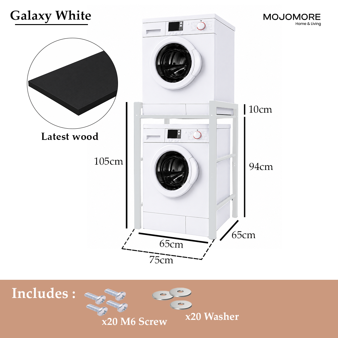 MOJOMORE Washing Drum Floor Machine Rak Dishwasher Microwave Oven Dryer Storage Shelf rak mesin basuh