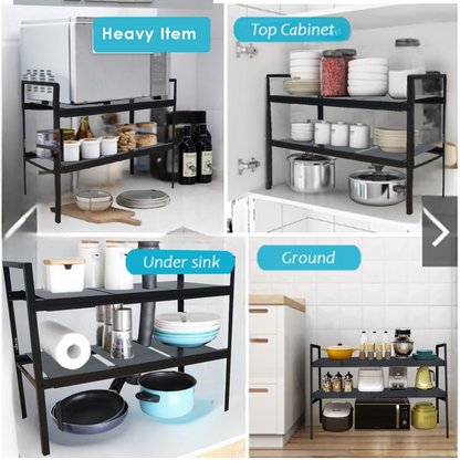 Extendable Under Sink Rack