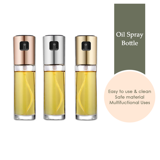 Mojomore Oil spray bottle push spray glass oil bottle kitchen household barbecue stainless steel oil spray bottle