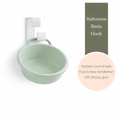 MOJOMORE Bathroom Basin Hook, with Gel Space Saving Wall Hangers Hooks, Sticky Stainless Steel Wall-mounted