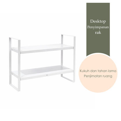 MOJOMORE Desk Organizer Book Rack Desktop Rack Storage Rack Rak makeup Cup holder Spice Rack