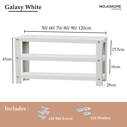 MOJOMORE 50CM-120CM Tahan Karat Anti Rust Bench Chair Long Metal Garden Shoe Bench Kerusi Besi