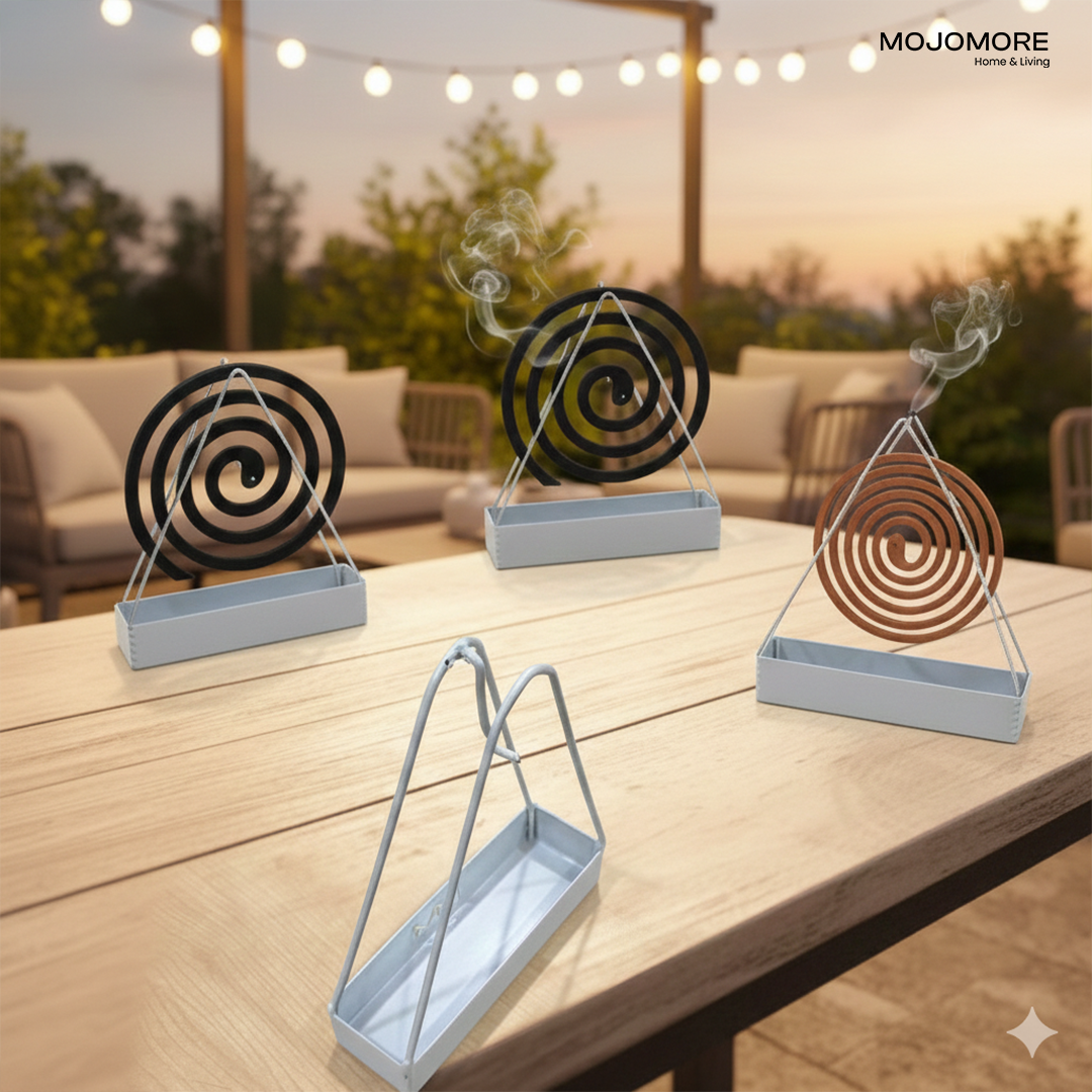 MOJOMORE Creative Mosquito Coil Holder Home Decor Triangular-shaped Triangle Holder Coil Hanging Rack