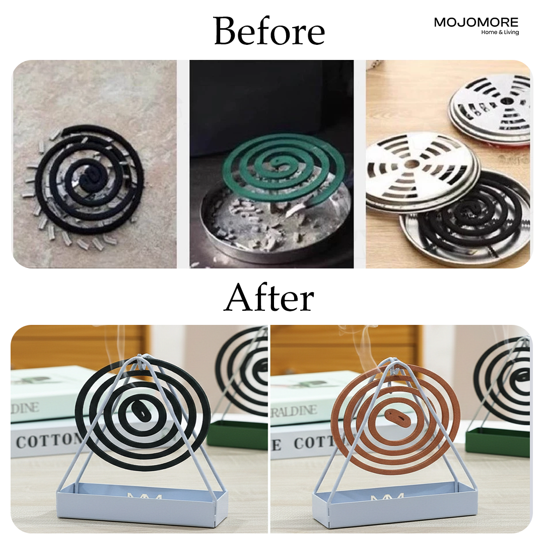 MOJOMORE Creative Mosquito Coil Holder Home Decor Triangular-shaped Triangle Holder Coil Hanging Rack