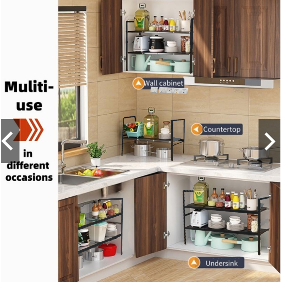 Extendable Under Sink Rack
