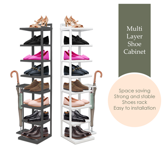 Mojomore Metal Shoe Rack Sandal Shoes Umbrella Shelf Anti-rust Rak Tingkat Besi Tempat Simpan Kasut Selipar Payung