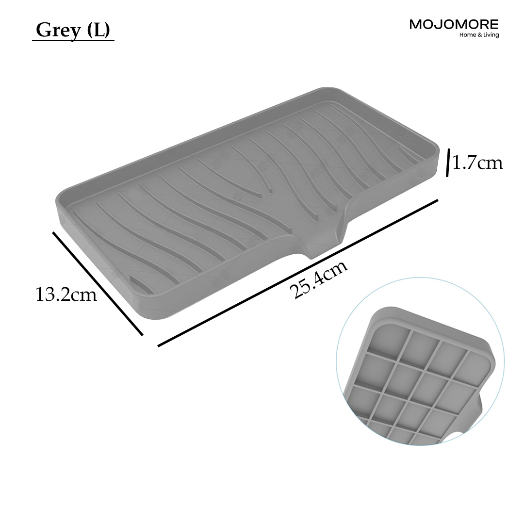 MOJOMORE Soap Holders Dishes for Bar Soap Sponge Holder Kitchen Sink Silicone Sponge holder