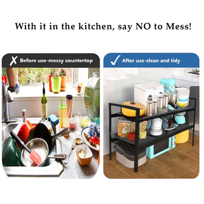 Extendable Under Sink Rack