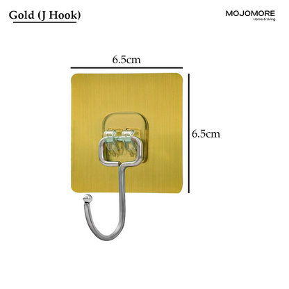 Mojomore Wall Hooks Seamless Screw, No-Punch Strong Adhesive Hook Screws ,Kitchen Bathroom Brackets Fixed Nail,Reusable