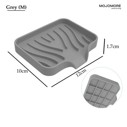 MOJOMORE Soap Holders Dishes for Bar Soap Sponge Holder Kitchen Sink Silicone Sponge holder