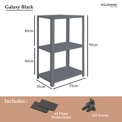MOJOMORE Curve Multipurpose 3 Layer Heavy Duty Water Filter Purifier Rack Rak Cuckoo Meja Coway