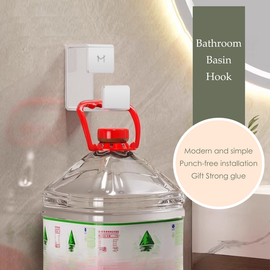 MOJOMORE Bathroom Basin Hook, with Gel Space Saving Wall Hangers Hooks, Sticky Stainless Steel Wall-mounted