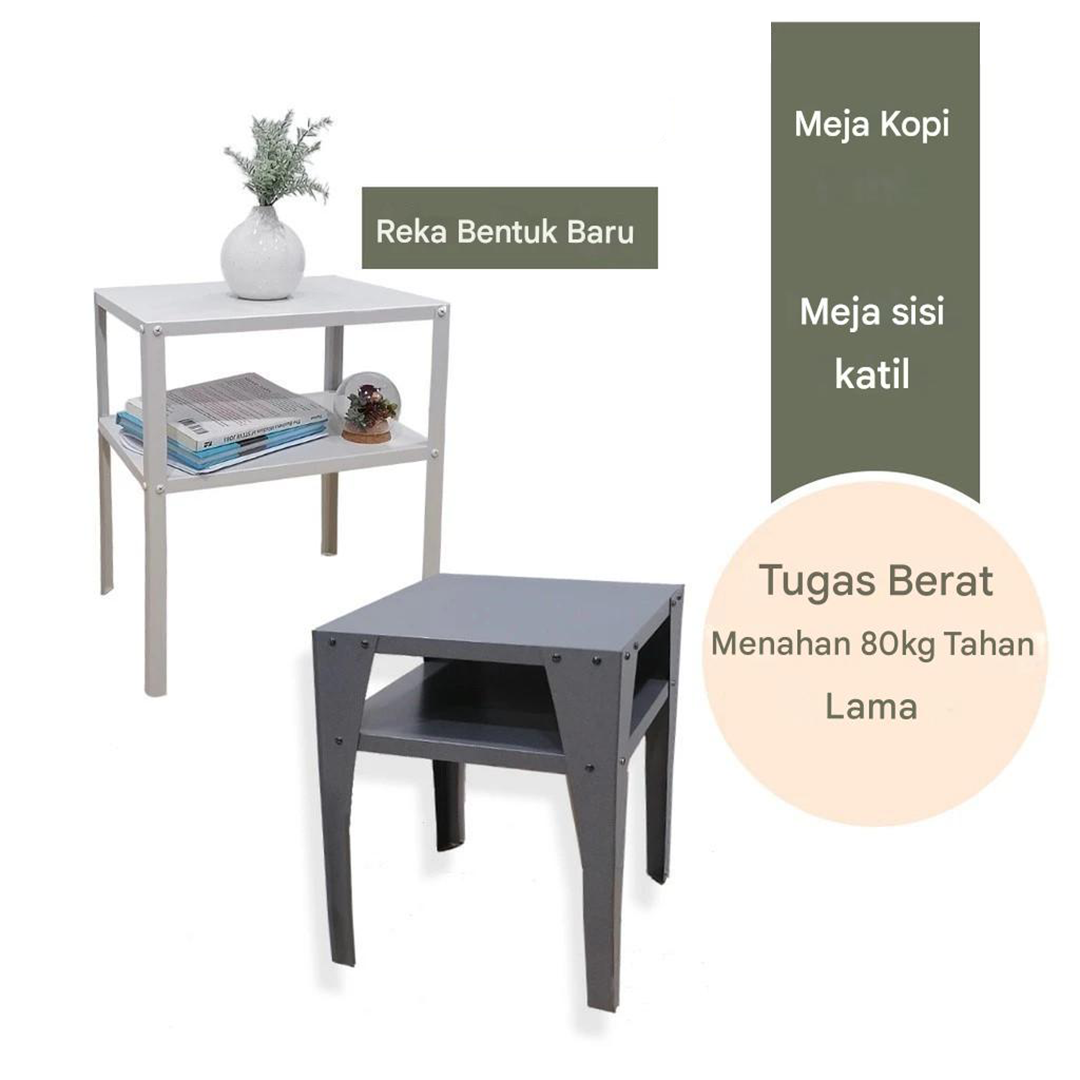 Heavy Duty Metal Bedside Small Table