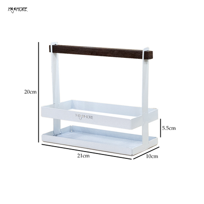 Mojomore Tabletop Seasoning Rack Simple Kitchen Counter Spice Organizer Cooking Storage Organizer