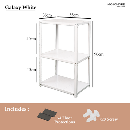 MOJOMORE ARC Series Premium Metal Storage Rack | Space Saving Shelf Organizer | Multi-Purpose Home Organizer