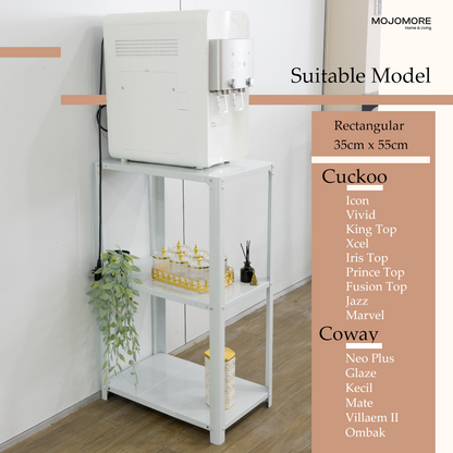 MOJOMORE Curve Multipurpose 3 Layer Heavy Duty Water Filter Purifier Rack Rak Cuckoo Meja Coway