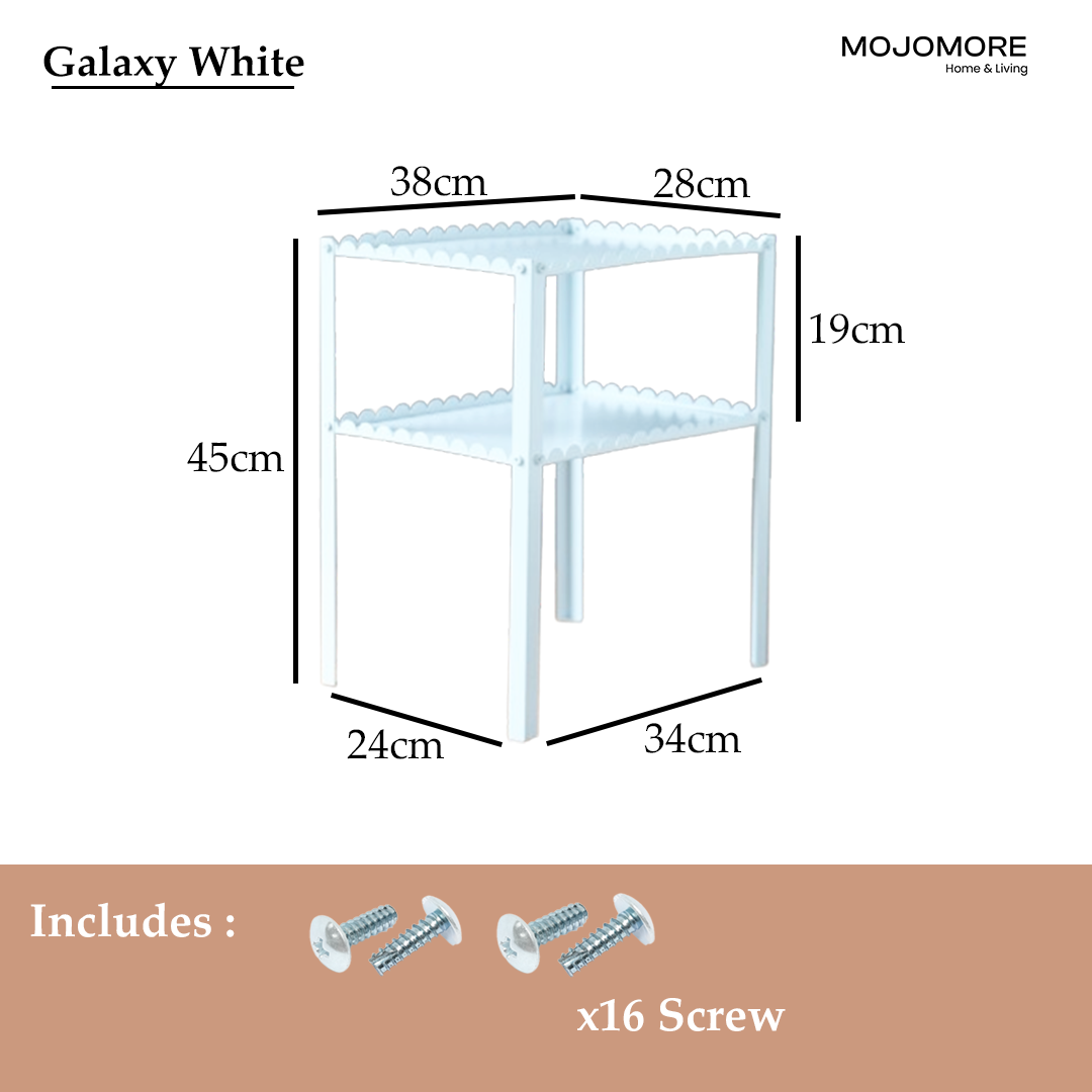 MOJOMORE Coffee Table Living Room Sofa Side Small Table Corner Heady Duty Metal Meja Kecil Kopi Ruang