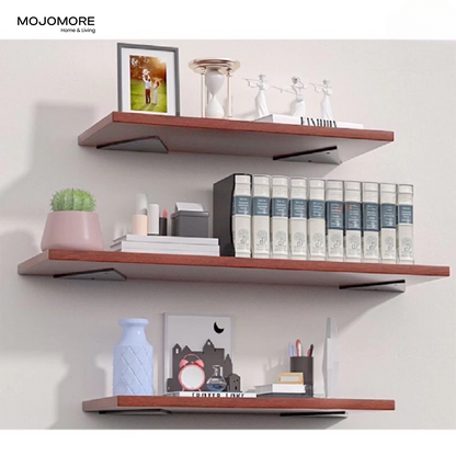 MOJOMORE Triangle L Bracket Bee Style Solid Classic L Shelf Bracket Mounted Shelve DIY Board Wood