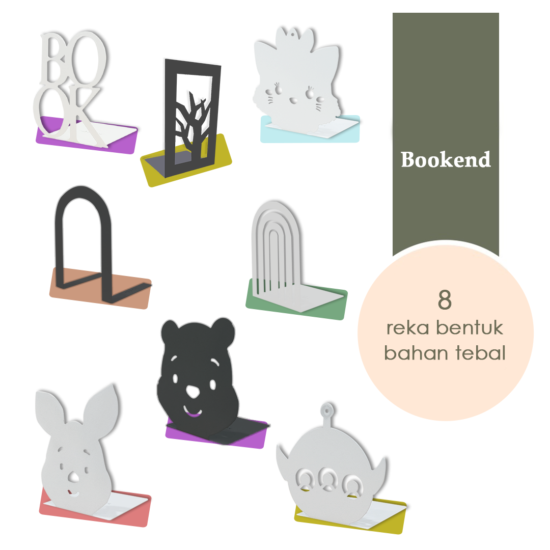 [Clearance] MOJOMORE Metal Bookend Book Stand