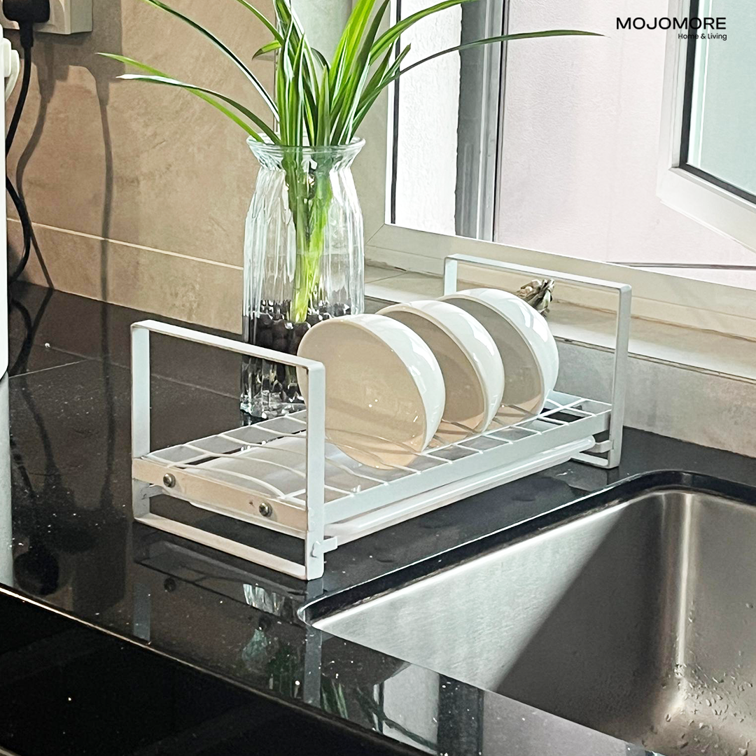 MOJOMORE Bowl Stand, Kitchen Drain Rack, Dish Rack, Storage Shelf, Dishes, Dish Storage