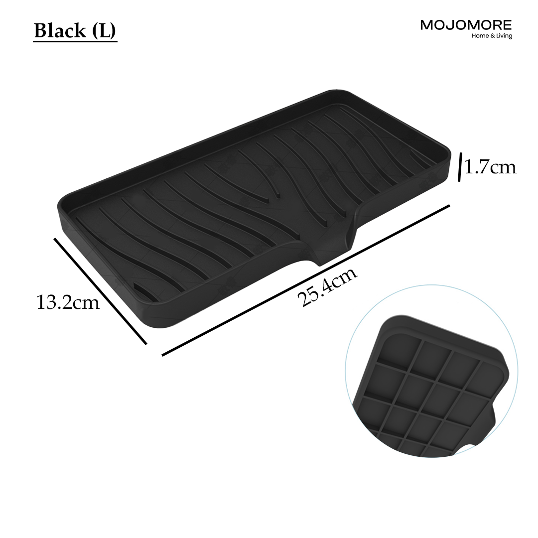 MOJOMORE Soap Holders Dishes for Bar Soap Sponge Holder Kitchen Sink Silicone Sponge holder