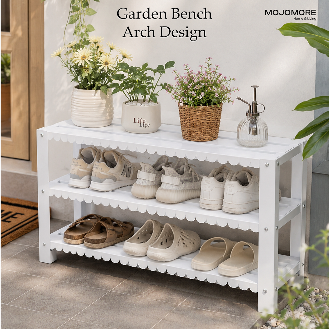 MOJOMORE ARC Series Premium Metal Storage Rack | Space Saving Shelf Organizer | Multi-Purpose Home Organizer