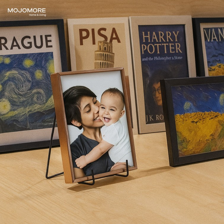 MOJOMORE Display Stand Storage Rack Metal Display Stands For Picture Book Photo Magazine Artistic Racks
