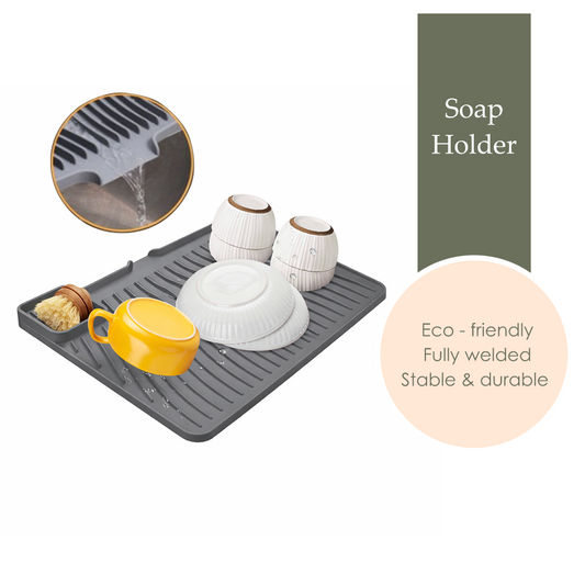MOJOMORE Soap Holders Dishes for Bar Soap Sponge Holder Kitchen Sink Silicone Sponge holder