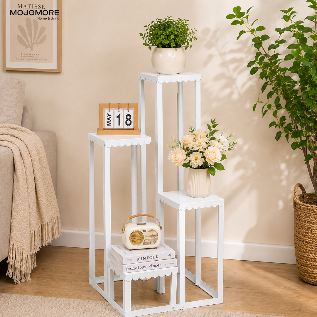 MOJOMORE ARC Series Premium Metal Storage Rack | Space Saving Shelf Organizer | Multi-Purpose Home Organizer