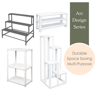 MOJOMORE ARC Series Premium Metal Storage Rack | Space Saving Shelf Organizer | Multi-Purpose Home Organizer