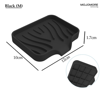 MOJOMORE Soap Holders Dishes for Bar Soap Sponge Holder Kitchen Sink Silicone Sponge holder