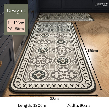 Mojomore Long Absorbent Bath Mat Alas Kaki Karpet Antislip Floor Mat Fast Dry Floor Diatom Mat Karpet